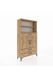 Arges Dolap 4 Raflı 3 Çekmeceli 2 Kapaklı 88x30x163 - S21M092V9A