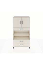 Arges Dolap 4 Raflı 3 Çekmeceli 2 Kapaklı 88x30x163 - S21M093V1A