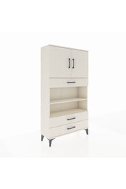 Arges Dolap 4 Raflı 3 Çekmeceli 2 Kapaklı 88x30x163 - S21M093V1A