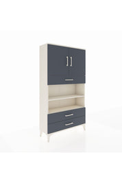 Arges Dolap 4 Raflı 3 Çekmeceli 2 Kapaklı 88x30x163 - S21M093V2A