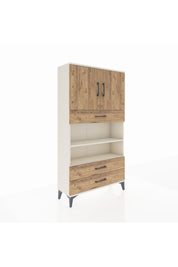 Arges Dolap 4 Raflı 3 Çekmeceli 2 Kapaklı 88x30x163 - S21M093V3A