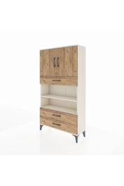 Arges Dolap 4 Raflı 3 Çekmeceli 2 Kapaklı 88x30x163 - S21M093V3A
