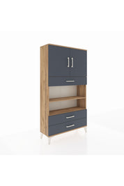 Arges Dolap 4 Raflı 3 Çekmeceli 2 Kapaklı 88x30x163 - S21M093V8A