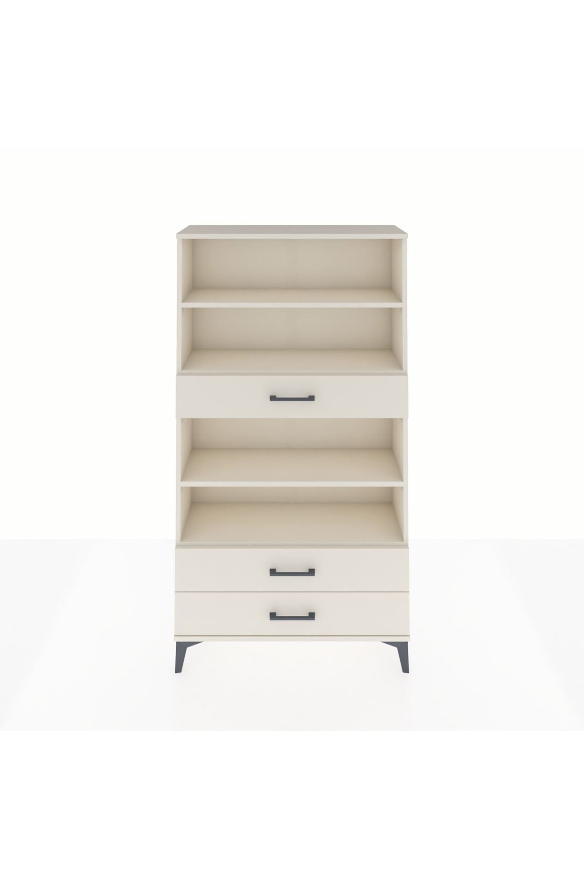 Arges Dolap 4 Raflı 3 Çekmeceli 88x30x163 - S21M094V1A