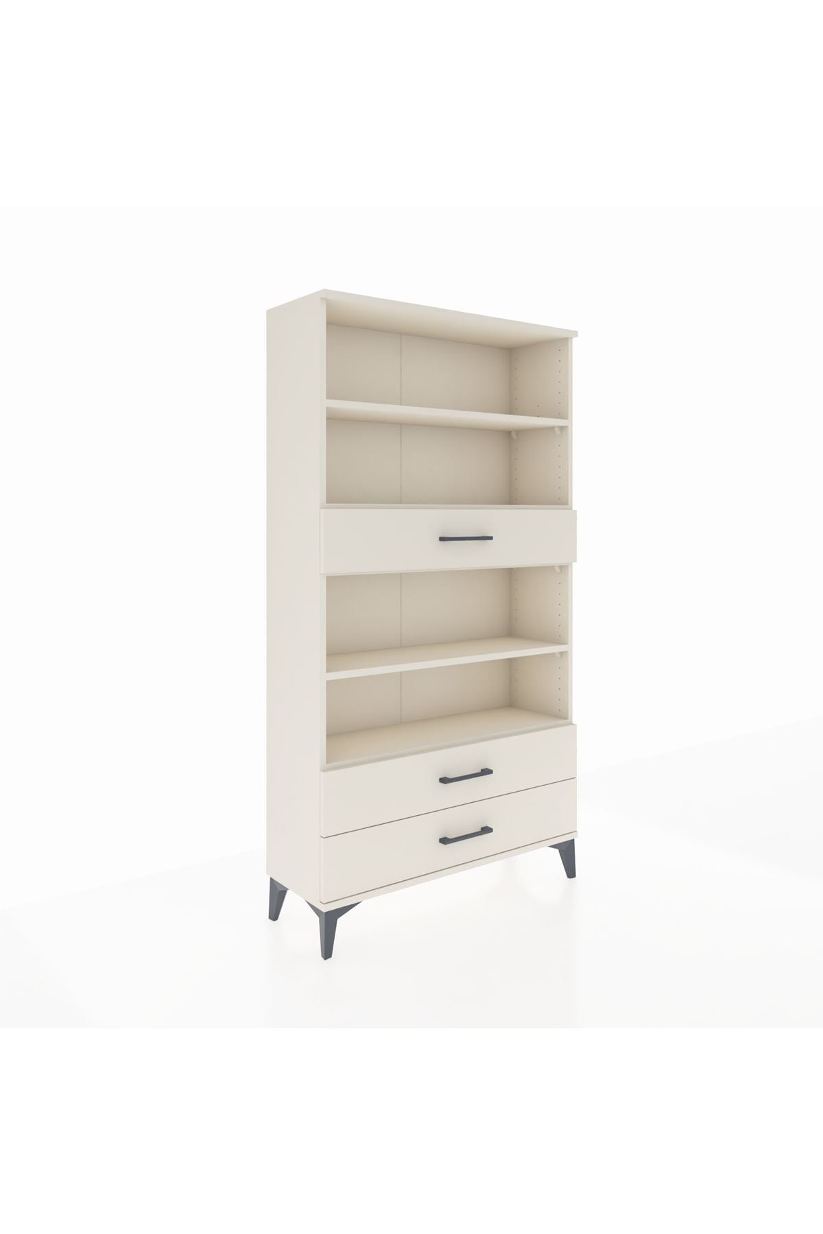 Arges Dolap 4 Raflı 3 Çekmeceli 88x30x163 - S21M094V1A
