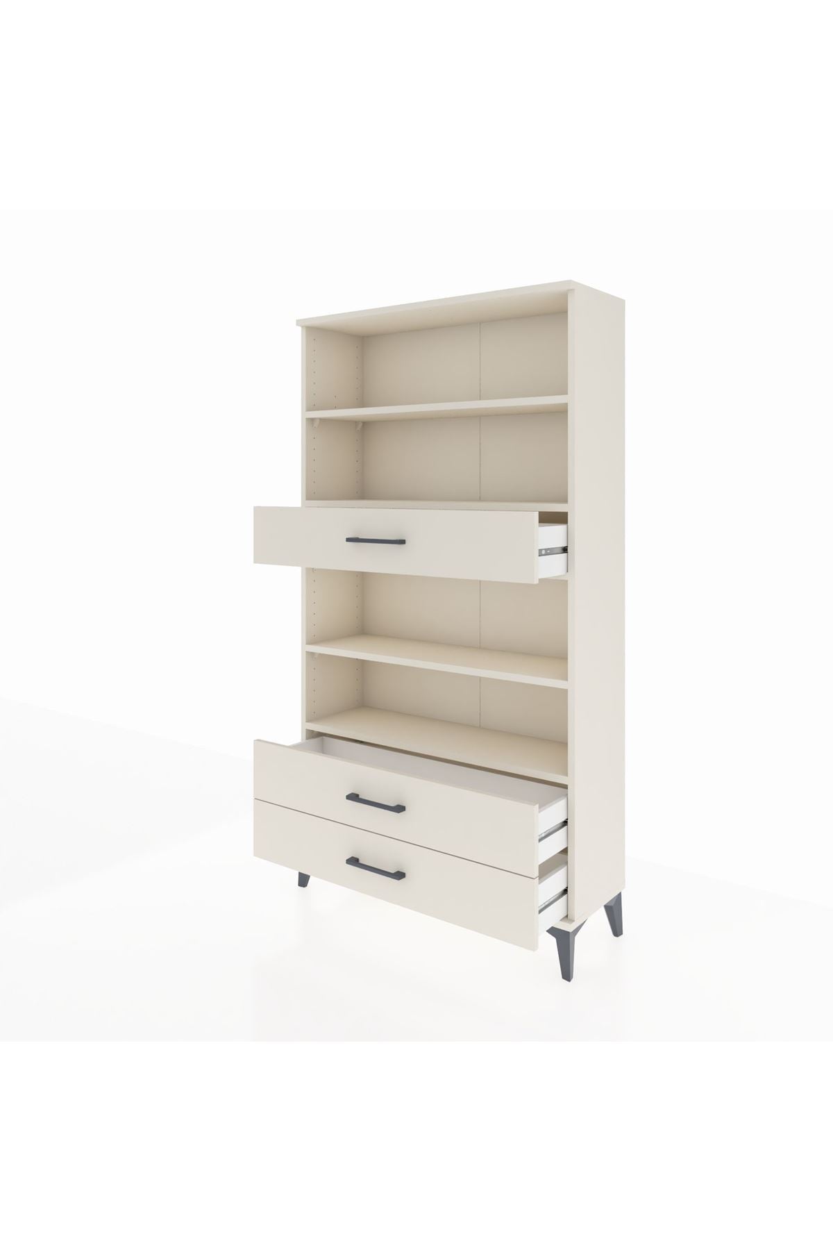 Arges Dolap 4 Raflı 3 Çekmeceli 88x30x163 - S21M094V1A