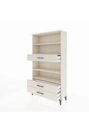 Arges Dolap 4 Raflı 3 Çekmeceli 88x30x163 - S21M094V1A