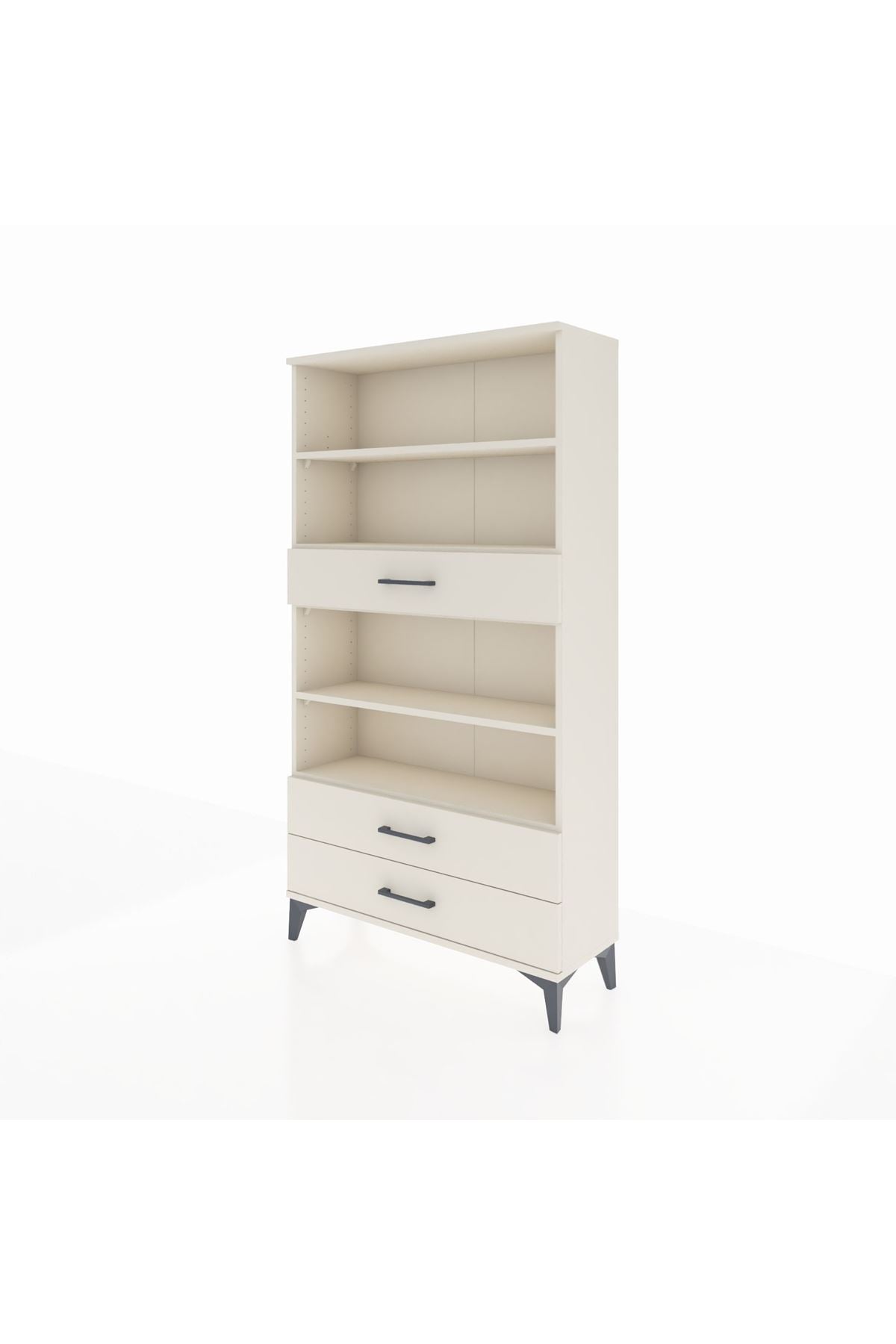 Arges Dolap 4 Raflı 3 Çekmeceli 88x30x163 - S21M094V1A