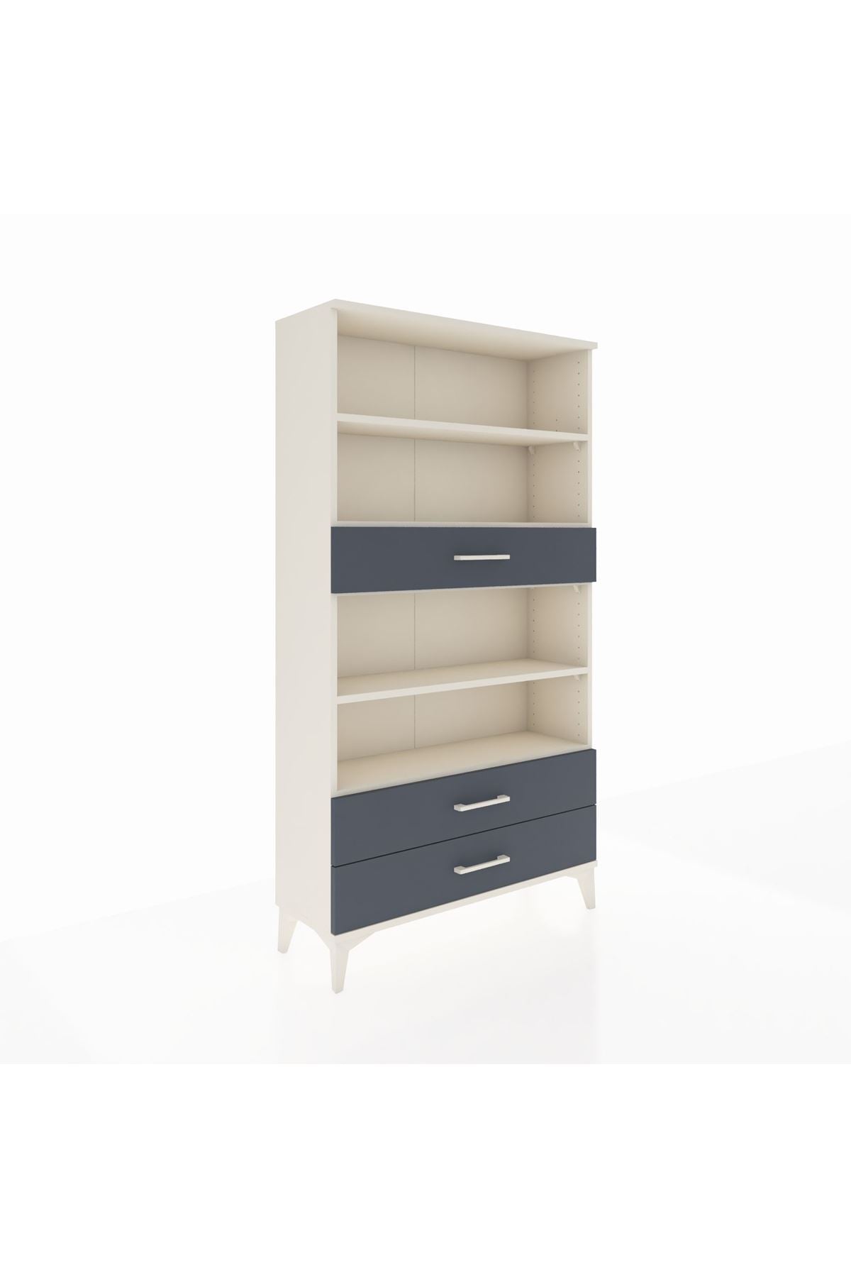 Arges Dolap 4 Raflı 3 Çekmeceli 88x30x163 - S21M094V2A