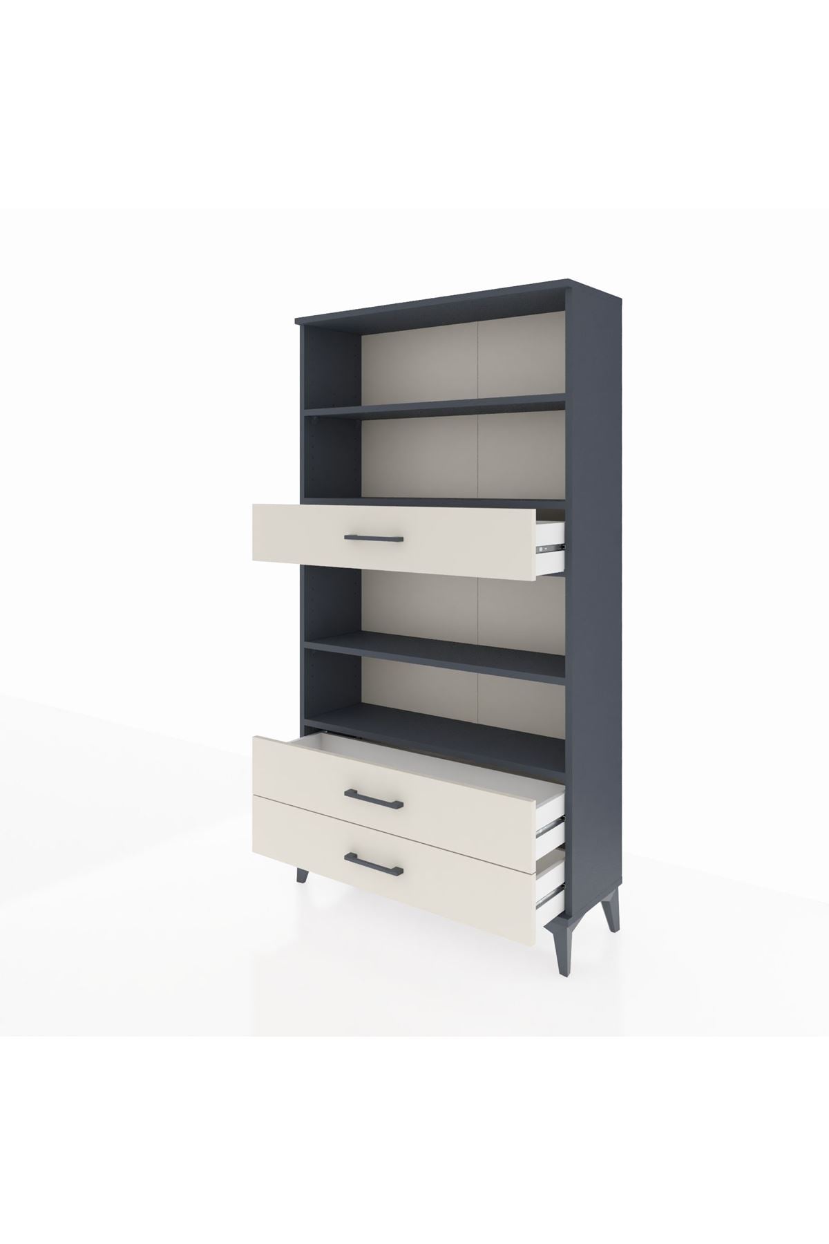 Arges Dolap 4 Raflı 3 Çekmeceli 88x30x163 - S21M094V4A