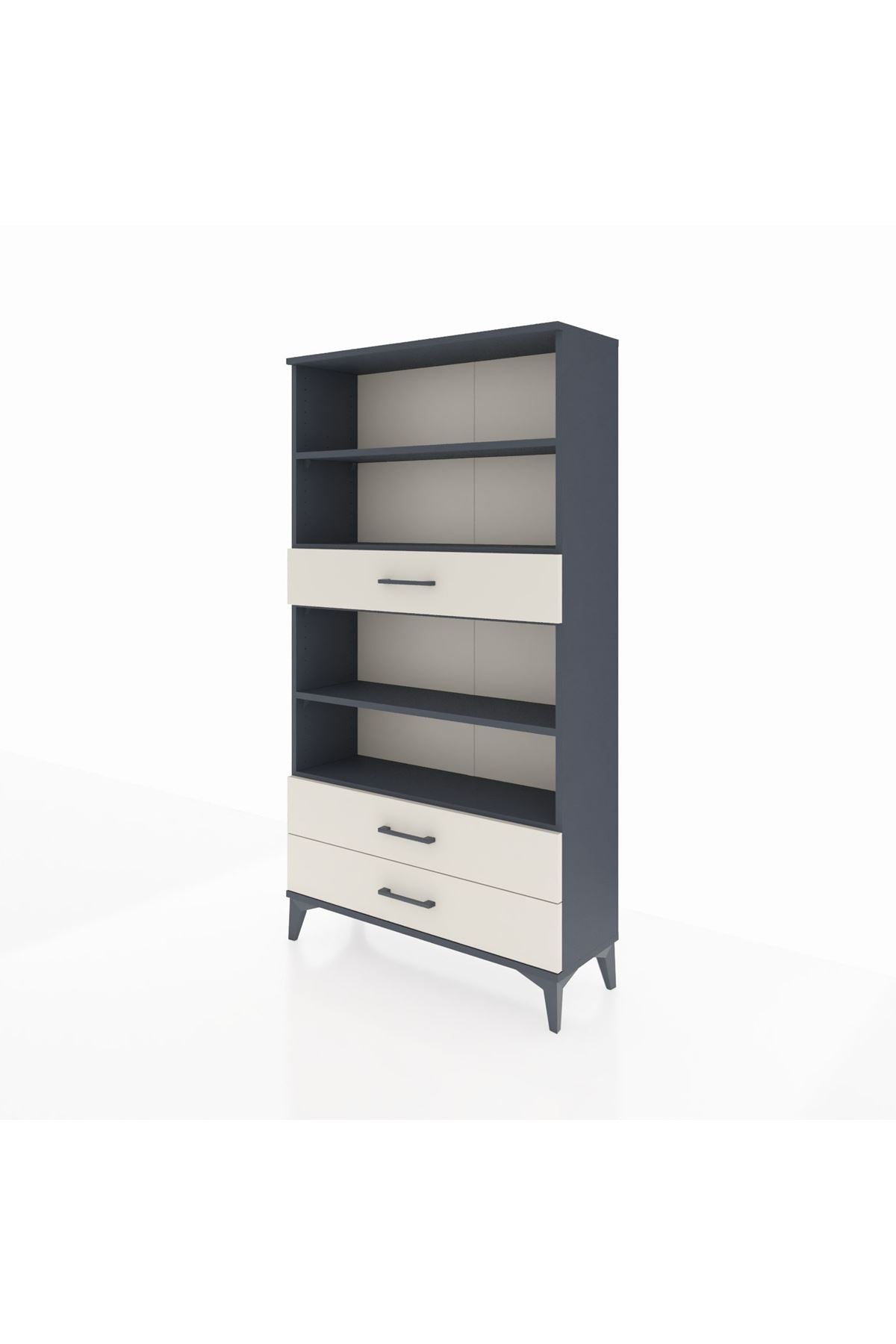 Arges Dolap 4 Raflı 3 Çekmeceli 88x30x163 - S21M094V4A