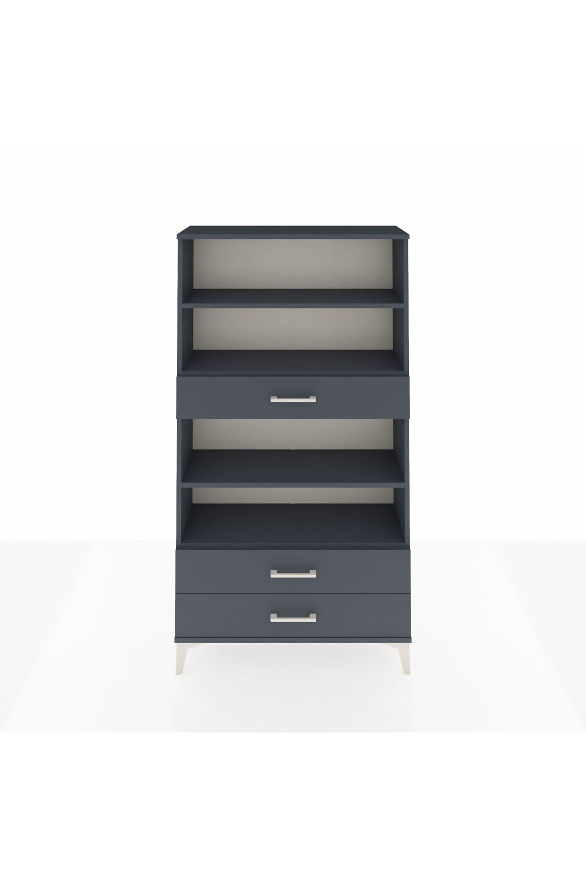 Arges Dolap 4 Raflı 3 Çekmeceli 88x30x163 - S21M094V5A