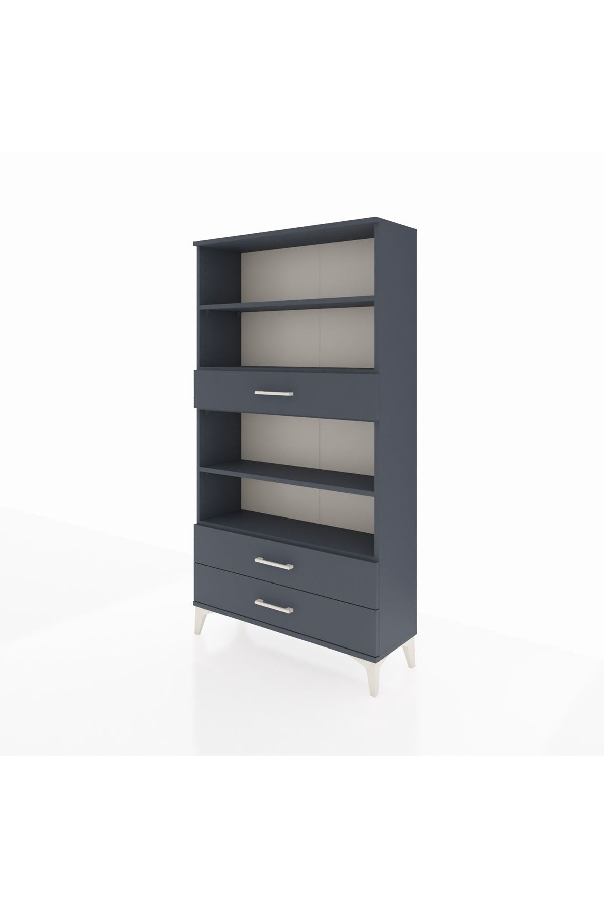 Arges Dolap 4 Raflı 3 Çekmeceli 88x30x163 - S21M094V5A