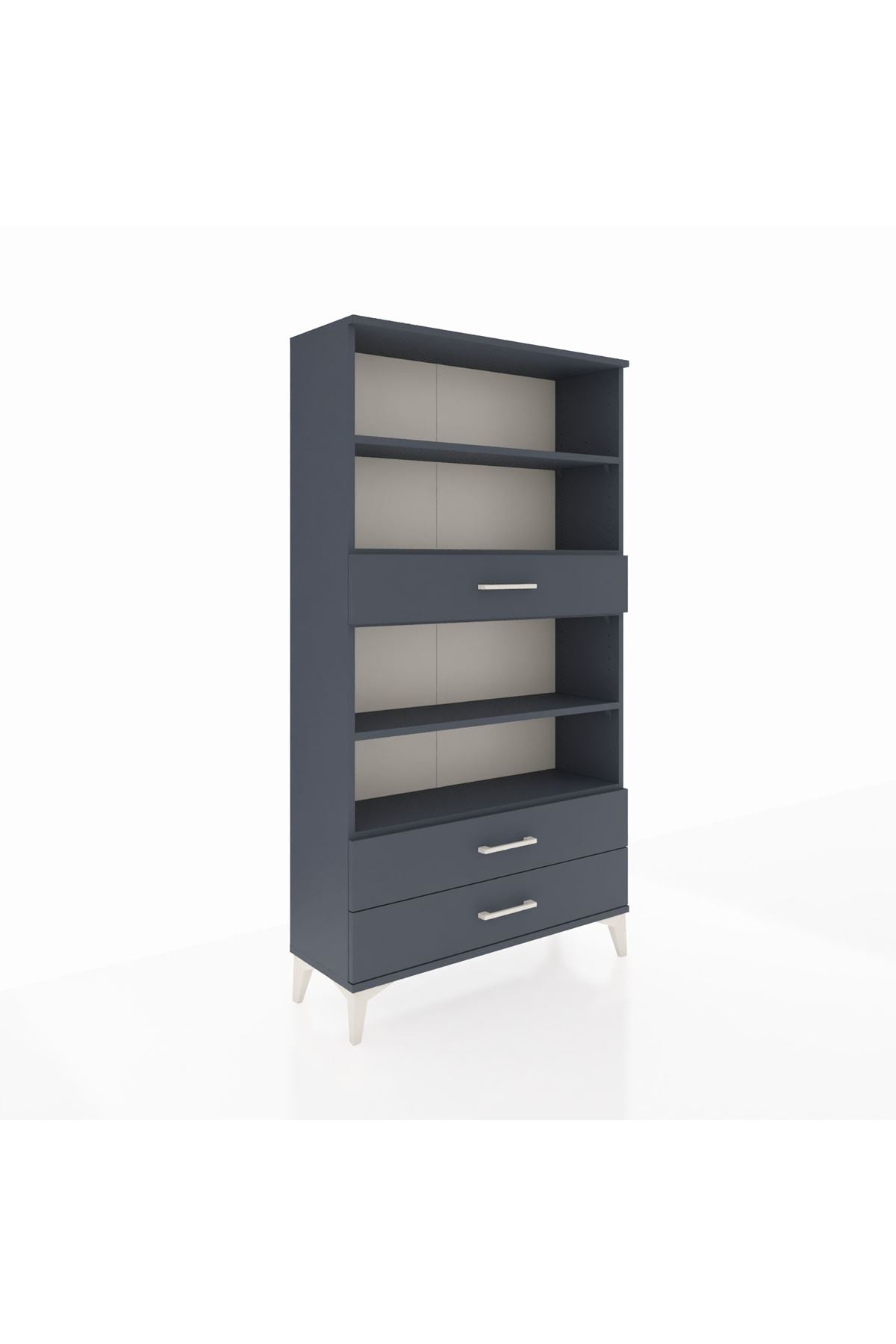 Arges Dolap 4 Raflı 3 Çekmeceli 88x30x163 - S21M094V5A