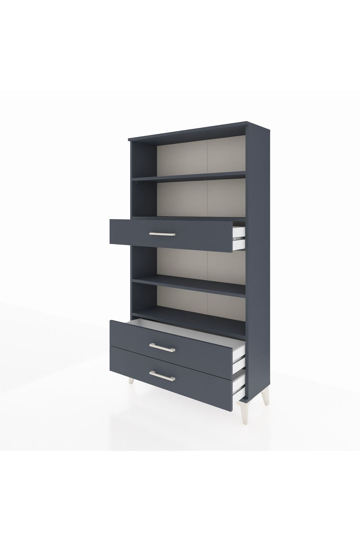 Arges Dolap 4 Raflı 3 Çekmeceli 88x30x163 - S21M094V5A