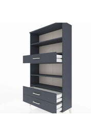 Arges Dolap 4 Raflı 3 Çekmeceli 88x30x163 - S21M094V5A