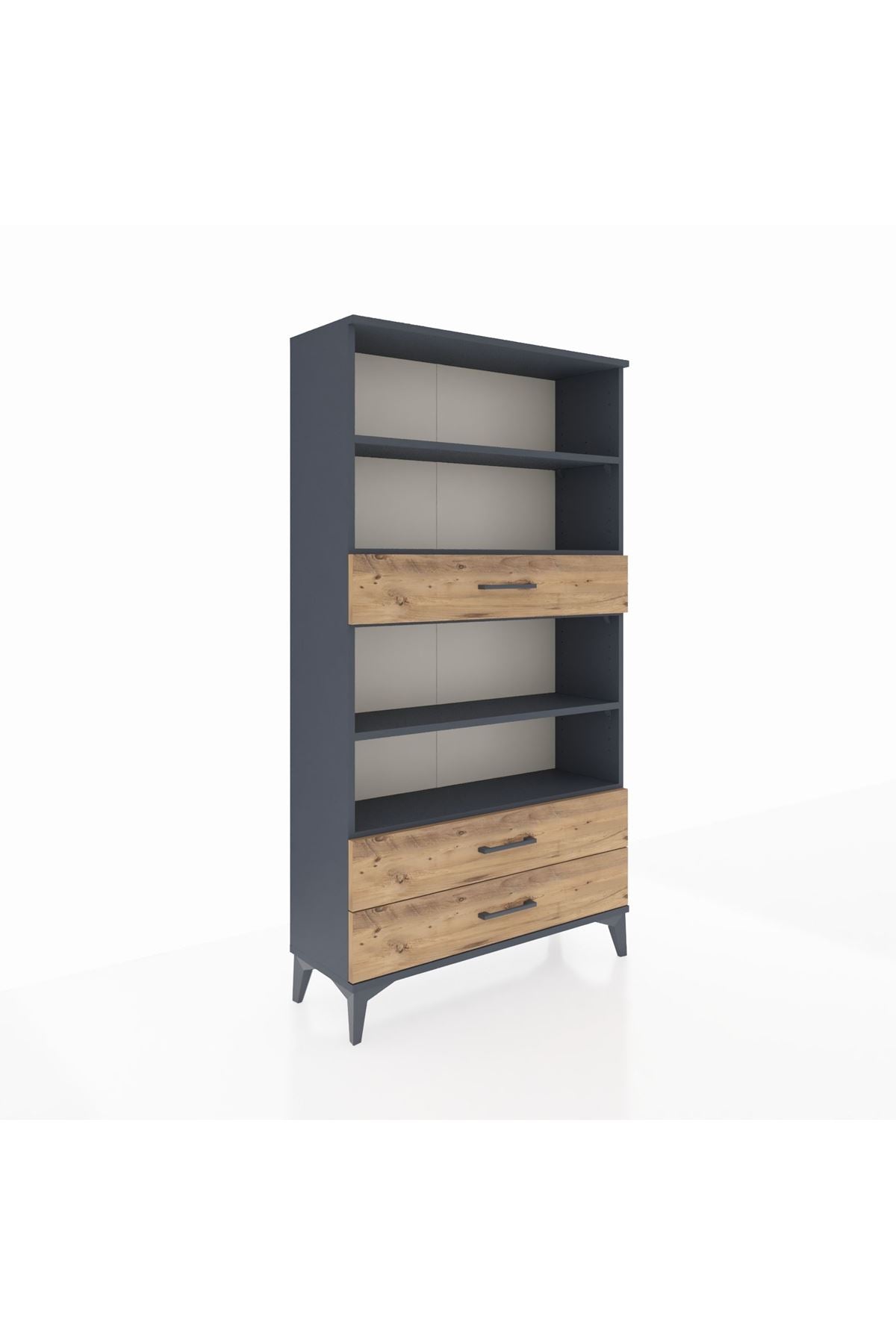 Arges Dolap 4 Raflı 3 Çekmeceli 88x30x163 - S21M094V6A