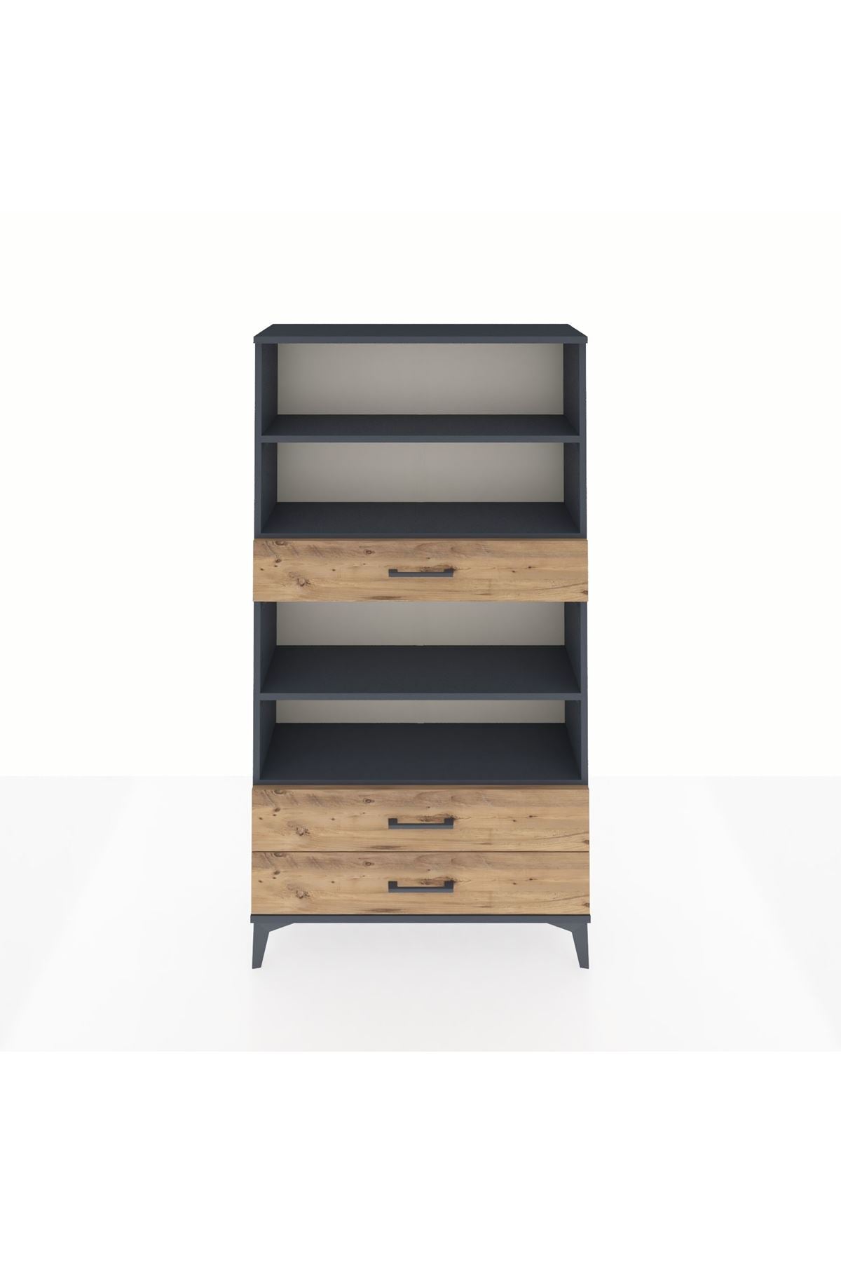 Arges Dolap 4 Raflı 3 Çekmeceli 88x30x163 - S21M094V6A