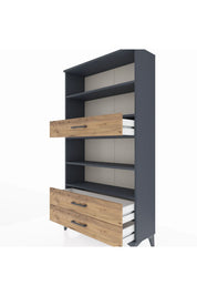 Arges Dolap 4 Raflı 3 Çekmeceli 88x30x163 - S21M094V6A