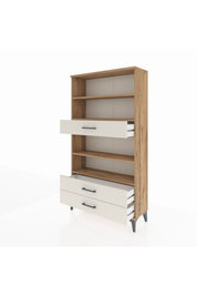 Arges Dolap 4 Raflı 3 Çekmeceli 88x30x163 - S21M094V7A