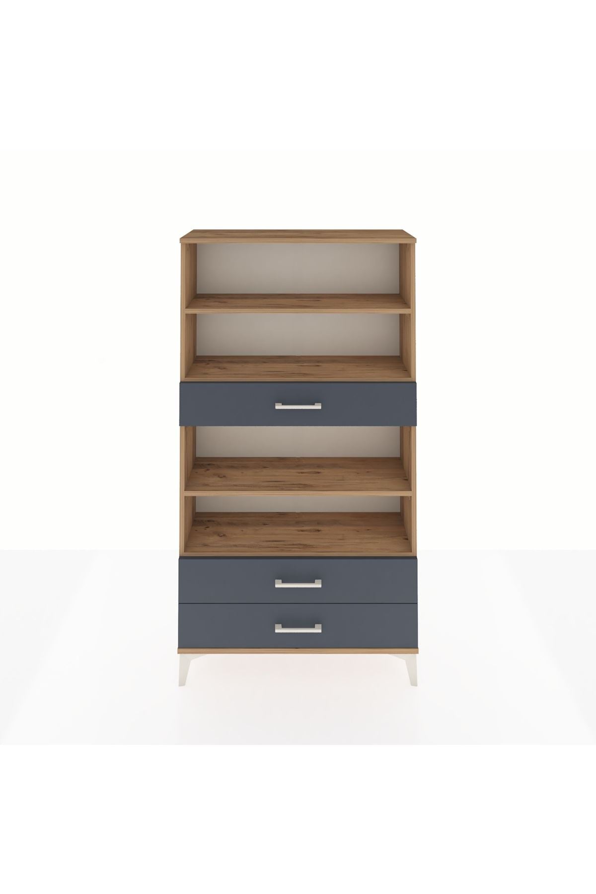 Arges Dolap 4 Raflı 3 Çekmeceli 88x30x163 - S21M094V8A