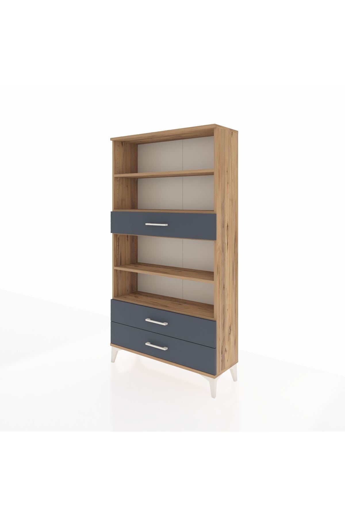 Arges Dolap 4 Raflı 3 Çekmeceli 88x30x163 - S21M094V8A