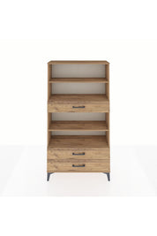 Arges Dolap 4 Raflı 3 Çekmeceli 88x30x163 - S21M094V9A