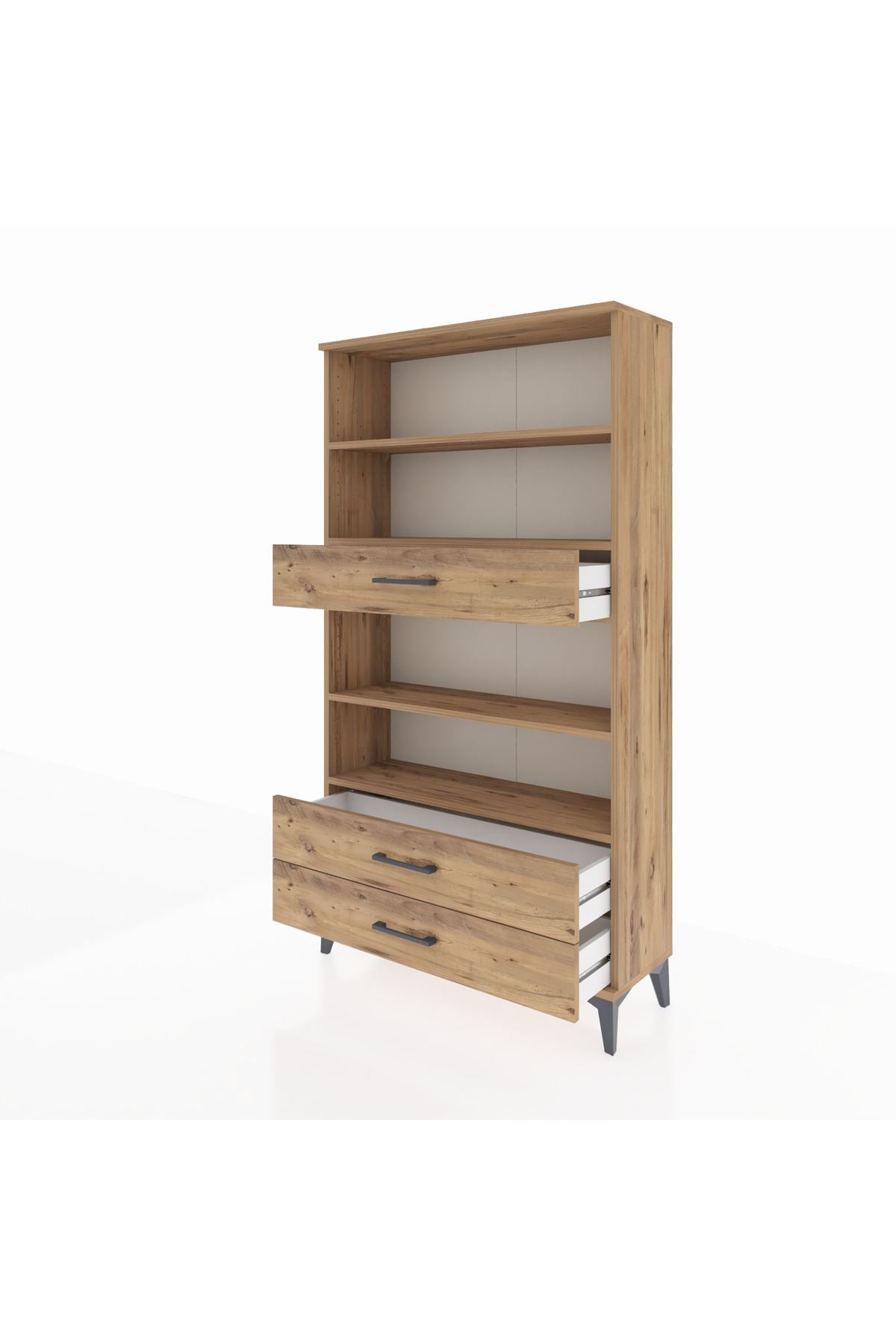 Arges Dolap 4 Raflı 3 Çekmeceli 88x30x163 - S21M094V9A