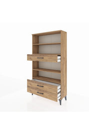 Arges Dolap 4 Raflı 3 Çekmeceli 88x30x163 - S21M094V9A