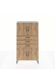 Arges Dolap 3 Raflı 3 Çekmeceli 4 Kapaklı 88x30x163 - S21M095V3A
