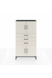 Arges Dolap 3 Raflı 3 Çekmeceli 4 Kapaklı 88x30x163 - S21M095V4A