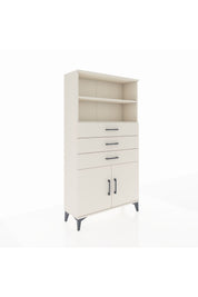 Arges Dolap 3 Raflı 3 Çekmeceli 2 Kapaklı 88x30x163 - S21M096V1A