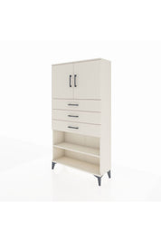 Arges Dolap 3 Raflı 3 Çekmeceli 2 Kapaklı 88x30x163 - S21M097V1A