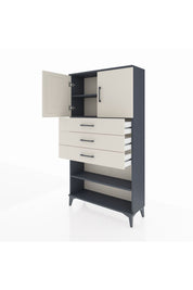 Arges Dolap 3 Raflı 3 Çekmeceli 2 Kapaklı 88x30x163 - S21M097V4A