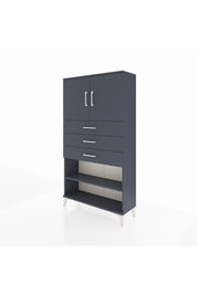 Arges Dolap 3 Raflı 3 Çekmeceli 2 Kapaklı 88x30x163 - S21M097V5A