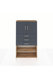 Arges Dolap 3 Raflı 3 Çekmeceli 2 Kapaklı 88x30x163 - S21M097V8A