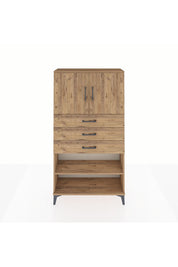 Arges Dolap 3 Raflı 3 Çekmeceli 2 Kapaklı 88x30x163 - S21M097V9A