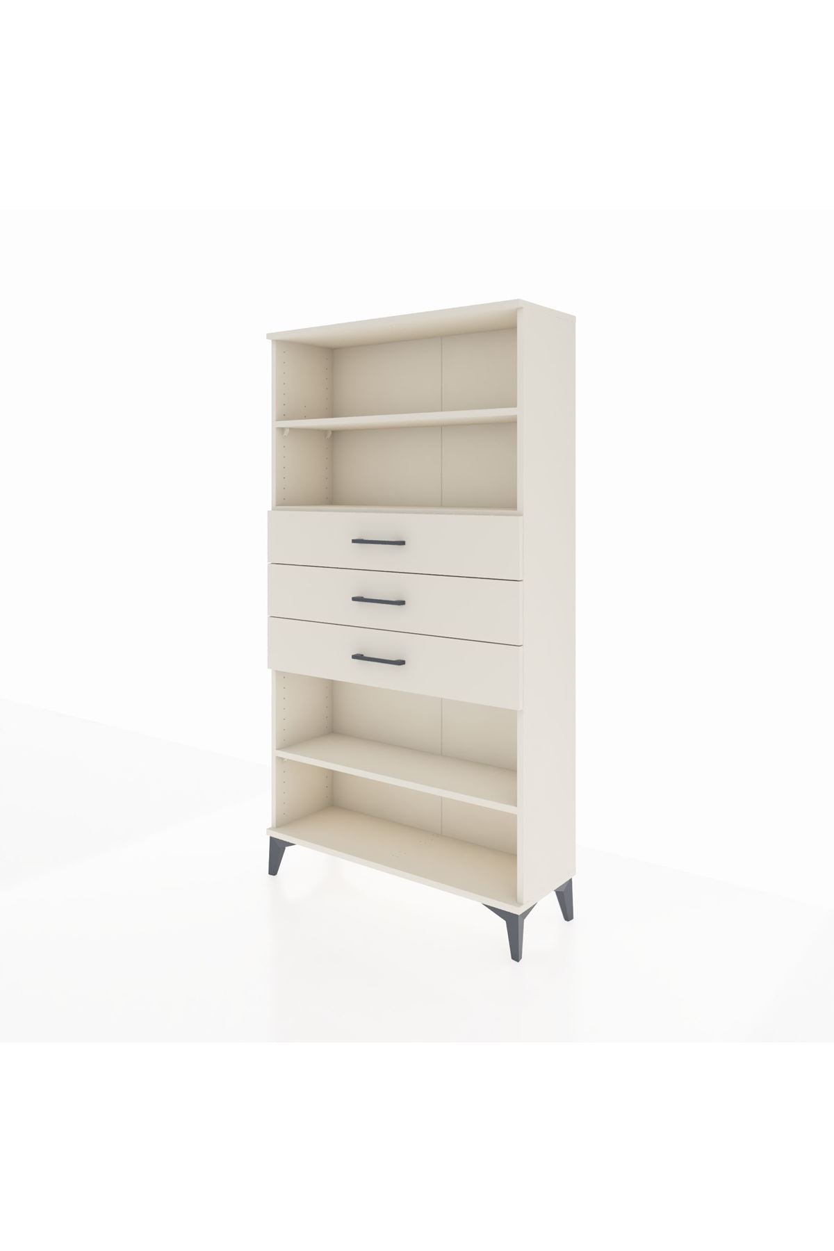 Arges Dolap 3 Raflı 3 Çekmeceli 88x30x163 - S21M098V1A