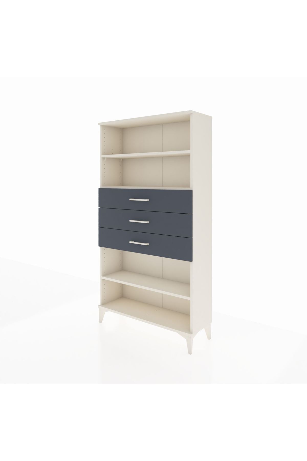 Arges Dolap 3 Raflı 3 Çekmeceli 88x30x163 - S21M098V2A