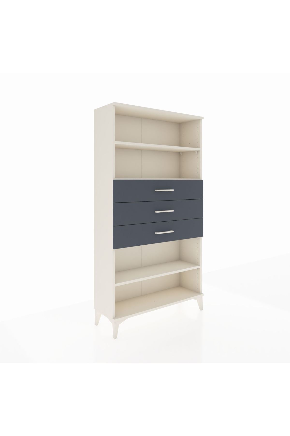 Arges Dolap 3 Raflı 3 Çekmeceli 88x30x163 - S21M098V2A