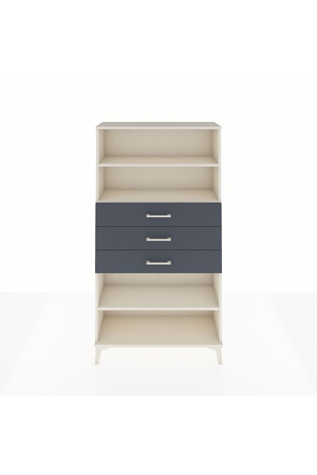 Arges Dolap 3 Raflı 3 Çekmeceli 88x30x163 - S21M098V2A