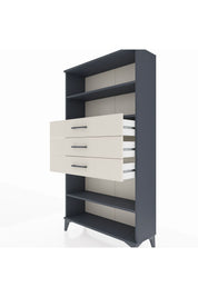 Arges Dolap 3 Raflı 3 Çekmeceli 88x30x163 - S21M098V4A