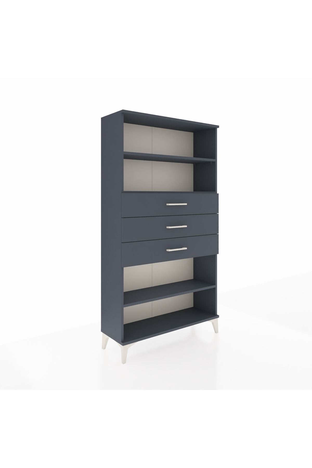 Arges Dolap 3 Raflı 3 Çekmeceli 88x30x163 - S21M098V5A