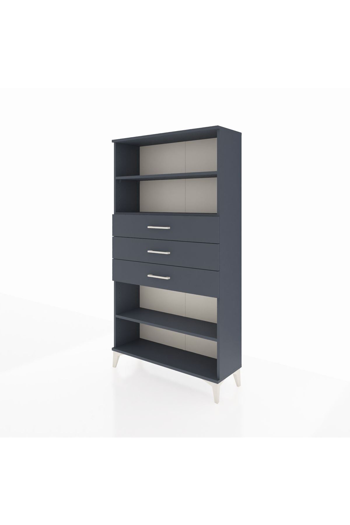 Arges Dolap 3 Raflı 3 Çekmeceli 88x30x163 - S21M098V5A