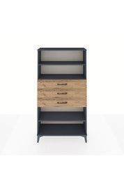 Arges Dolap 3 Raflı 3 Çekmeceli 88x30x163 - S21M098V6A