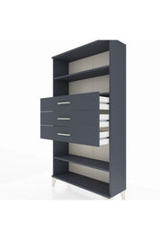Arges Dolap 3 Raflı 3 Çekmeceli 88x30x163 - S21M098V5A