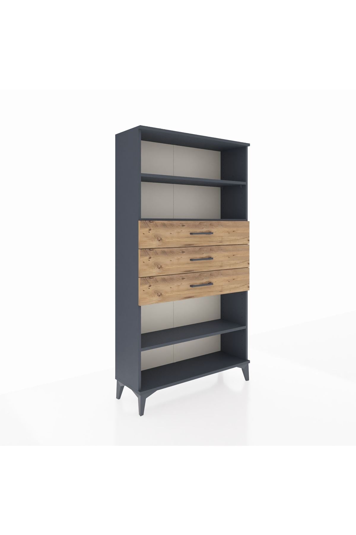 Arges Dolap 3 Raflı 3 Çekmeceli 88x30x163 - S21M098V6A