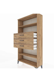 Arges Dolap 3 Raflı 3 Çekmeceli 88x30x163 - S21M098V9A