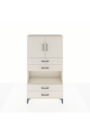 Arges Dolap 3 Raflı 4 Çekmeceli 2 Kapaklı 88x30x163 - S21M099V1A
