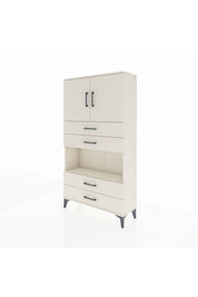 Arges Dolap 3 Raflı 4 Çekmeceli 2 Kapaklı 88x30x163 - S21M099V1A